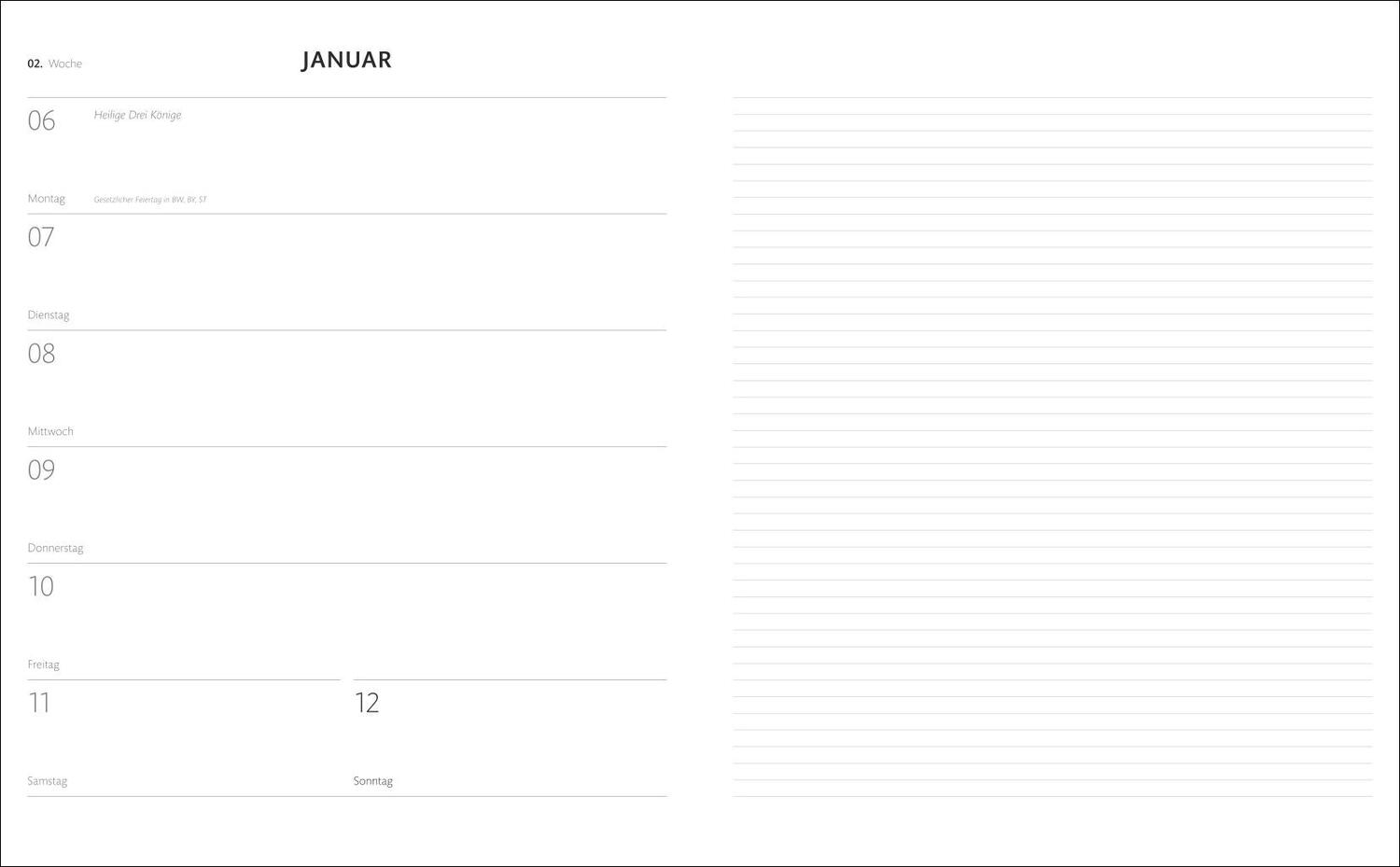 Bild: 9783756408115 | Kombitimer schwarz groß 2025 | Heye | Kalender | Bürokalender Heye