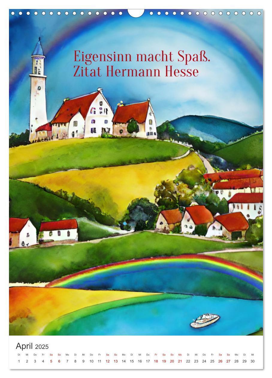 Bild: 9783435857579 | Homage an Hermann Hesse- KI-Kunst angelehnt an den Stil von Hermann...