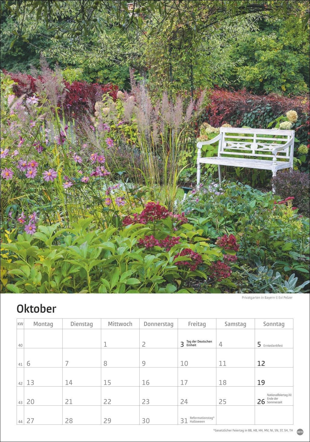 Bild: 9783756405572 | Gartenzauber Kalender 2025 | Heye | Kalender | Spiralbindung | 13 S.