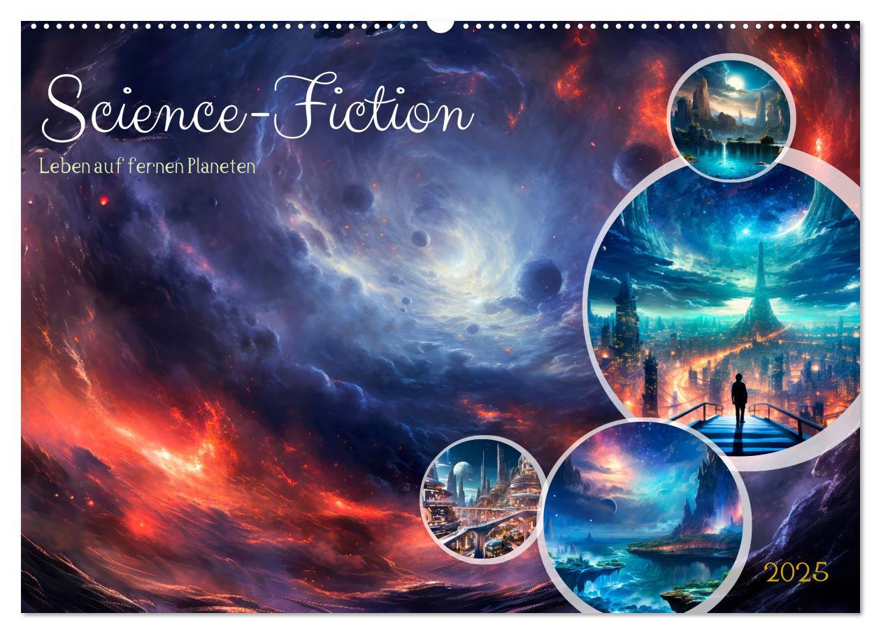 Cover: 9783383853265 | SCIENCE-FICTION Leben auf fernen Planeten (Wandkalender 2025 DIN A2...