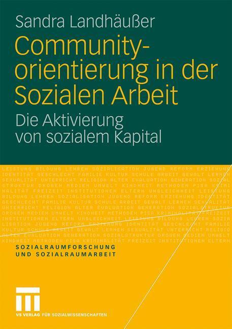 Cover: 9783531161389 | Communityorientierung in der Sozialen Arbeit | Sandra Landhäußer | ix