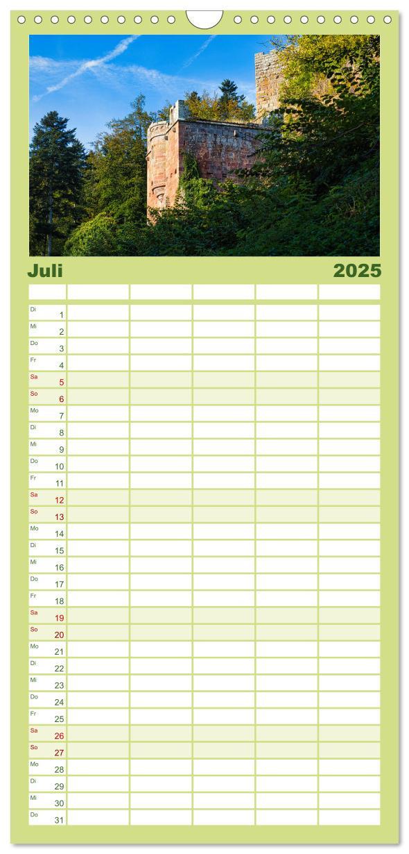 Bild: 9783457096437 | Familienplaner 2025 - Burg Wildenberg mit 5 Spalten (Wandkalender,...