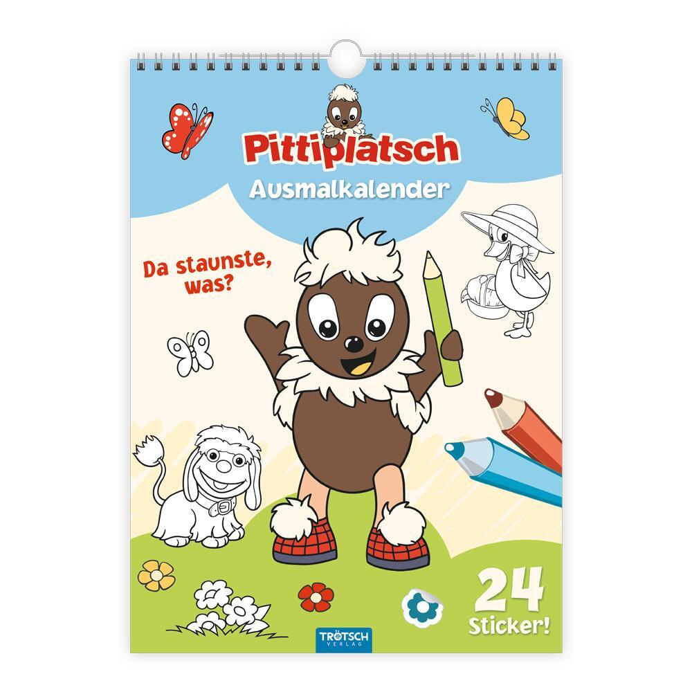 Cover: 9783965529397 | Trötsch Ausmalkalender immerwährend Pittiplatsch | KG | Kalender