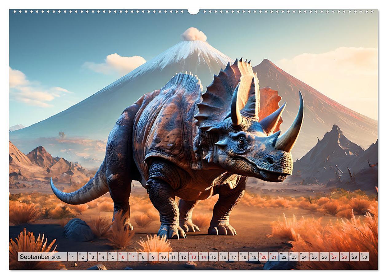 Bild: 9783383799013 | Dinosaurier - die Welt der Urzeitgiganten (Wandkalender 2025 DIN A2...