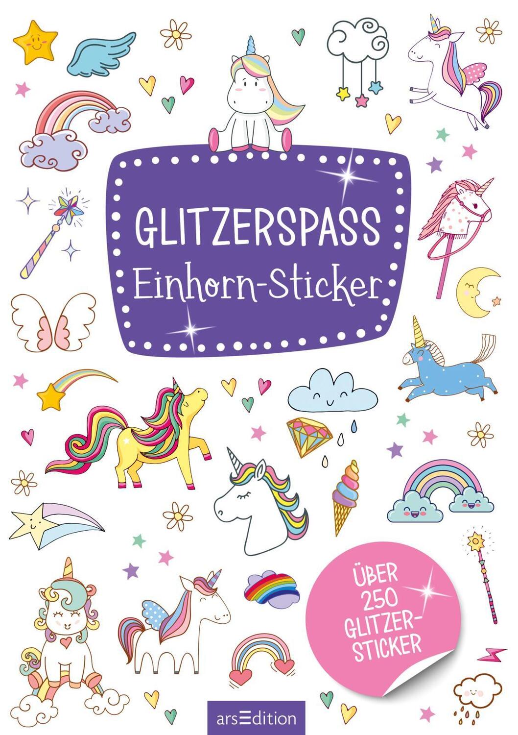 Bild: 4014489126829 | Glitzerspaß - Einhorn-Sticker | Über 250 Glitzersticker | Stück | 2021