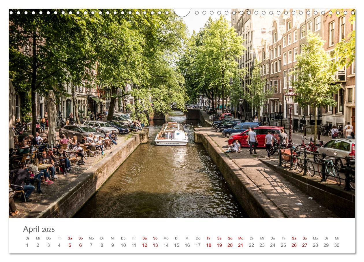 Bild: 9783435437528 | Amsterdam - Wasserstraßen und Grachten (Wandkalender 2025 DIN A3...