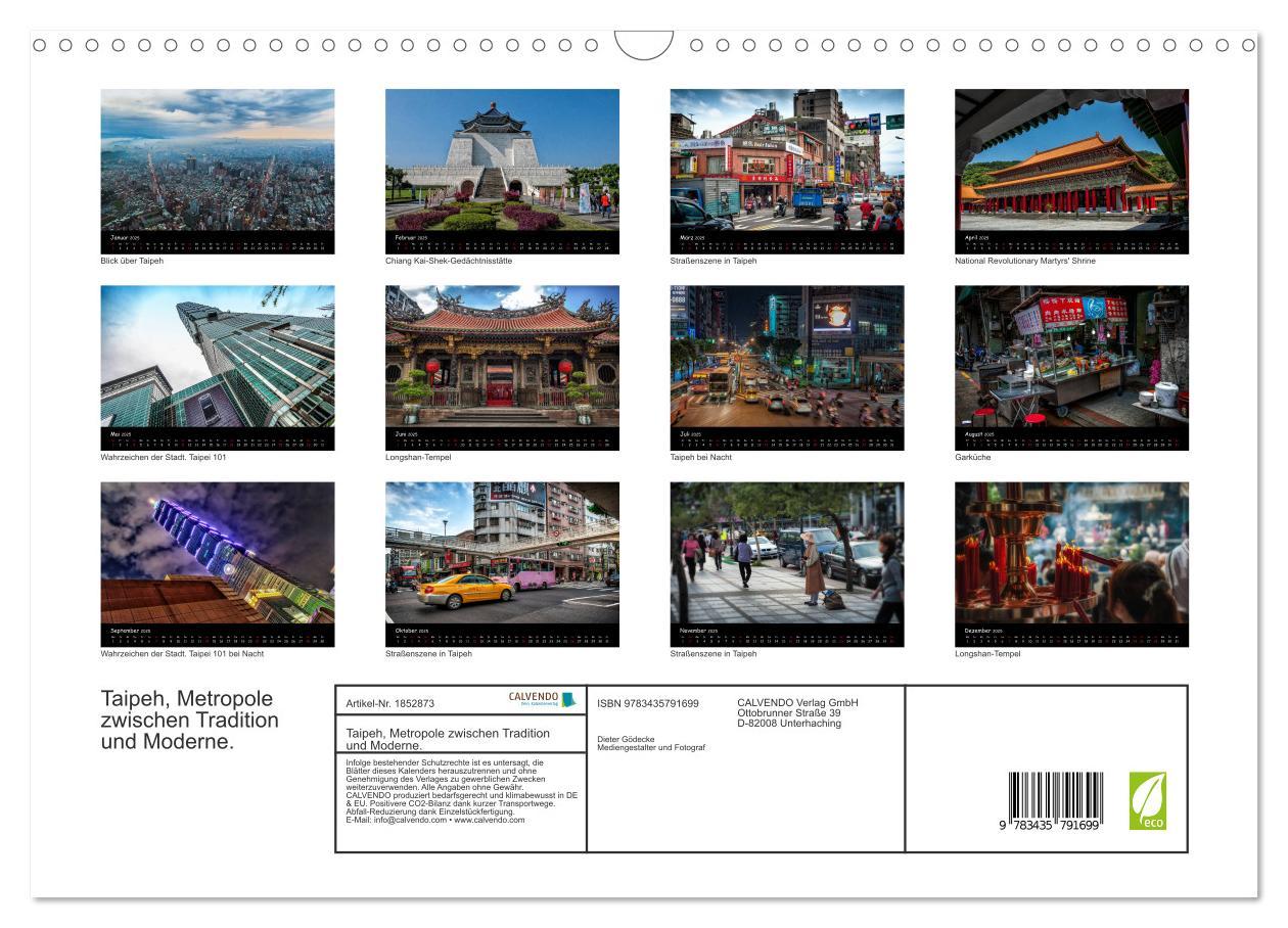 Bild: 9783435791699 | Taipeh, Metropole zwischen Tradition und Moderne. (Wandkalender...