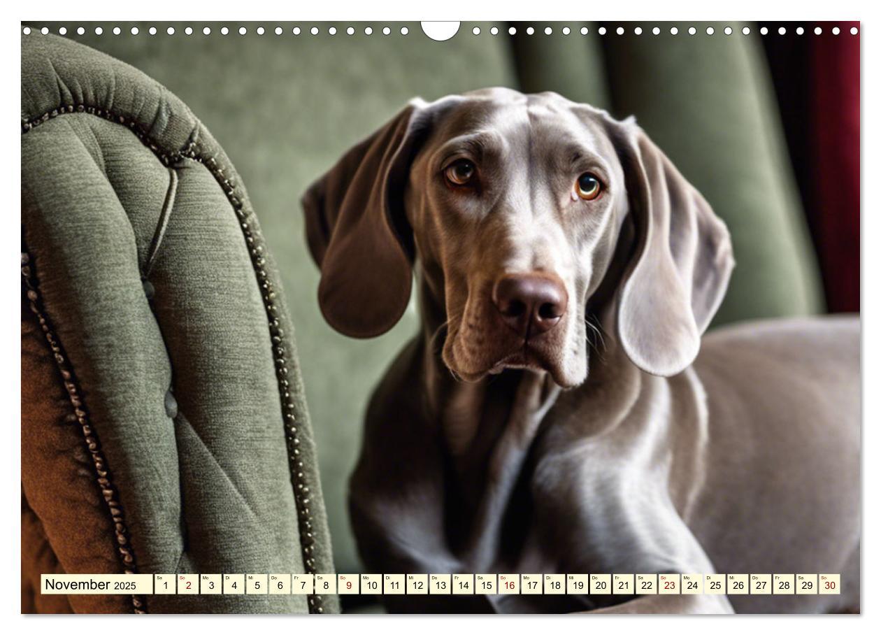 Bild: 9783435979288 | Weimaraner - der ideale Jagdbegleiter (Wandkalender 2025 DIN A3...