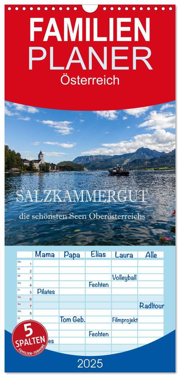 Cover: 9783457106310 | Familienplaner 2025 - Salzkammergut - Die schönsten Seen...