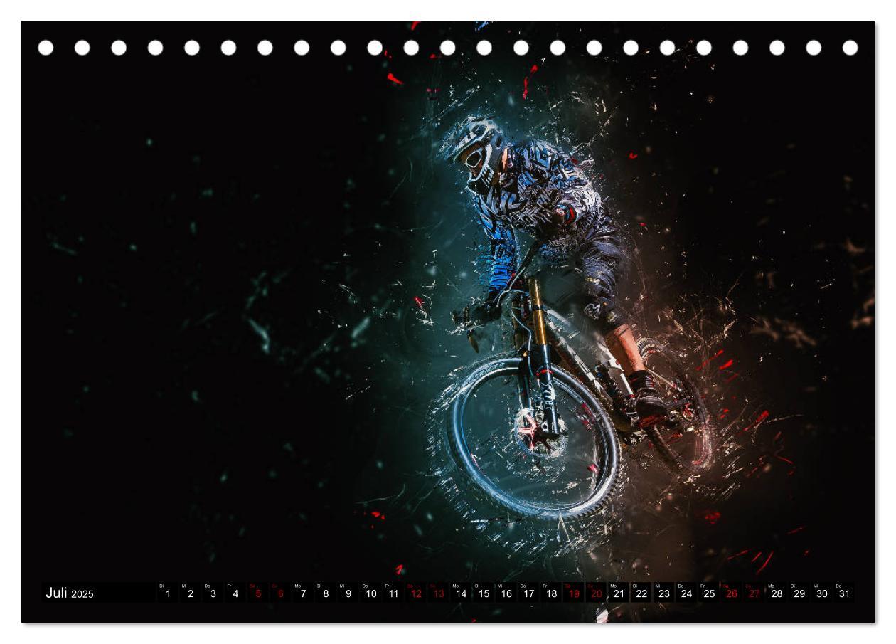 Bild: 9783435431885 | Downhill Explosion (Tischkalender 2025 DIN A5 quer), CALVENDO...