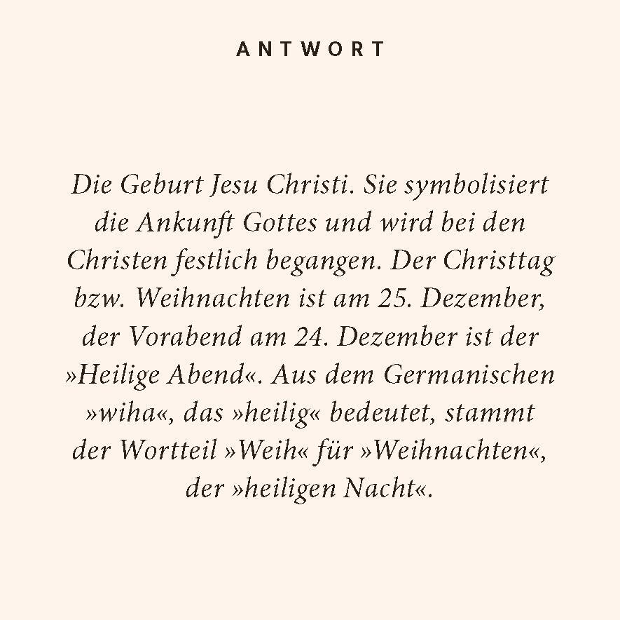 Bild: 9783899784527 | Weihnachten-Quiz | 100 Fragen und Antworten | Birgit Poppe | Buch