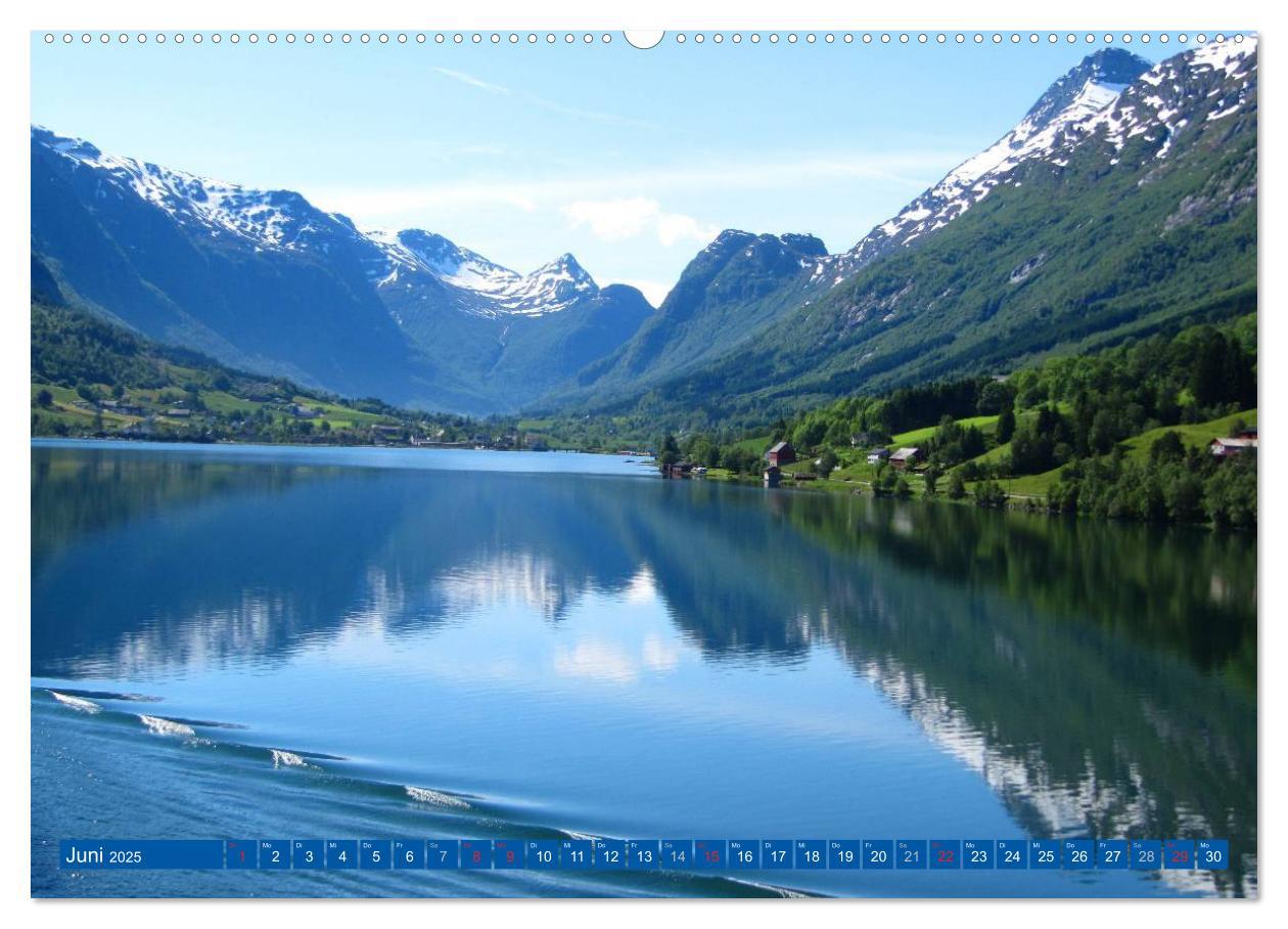 Bild: 9783435732623 | Norwegen (Wandkalender 2025 DIN A2 quer), CALVENDO Monatskalender