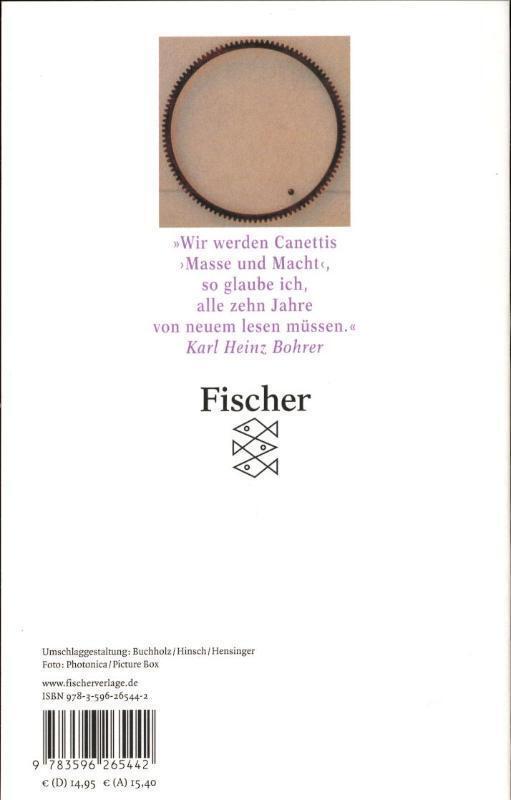 Rückseite: 9783596265442 | Masse und Macht | Elias Canetti | Taschenbuch | 584 S. | Deutsch