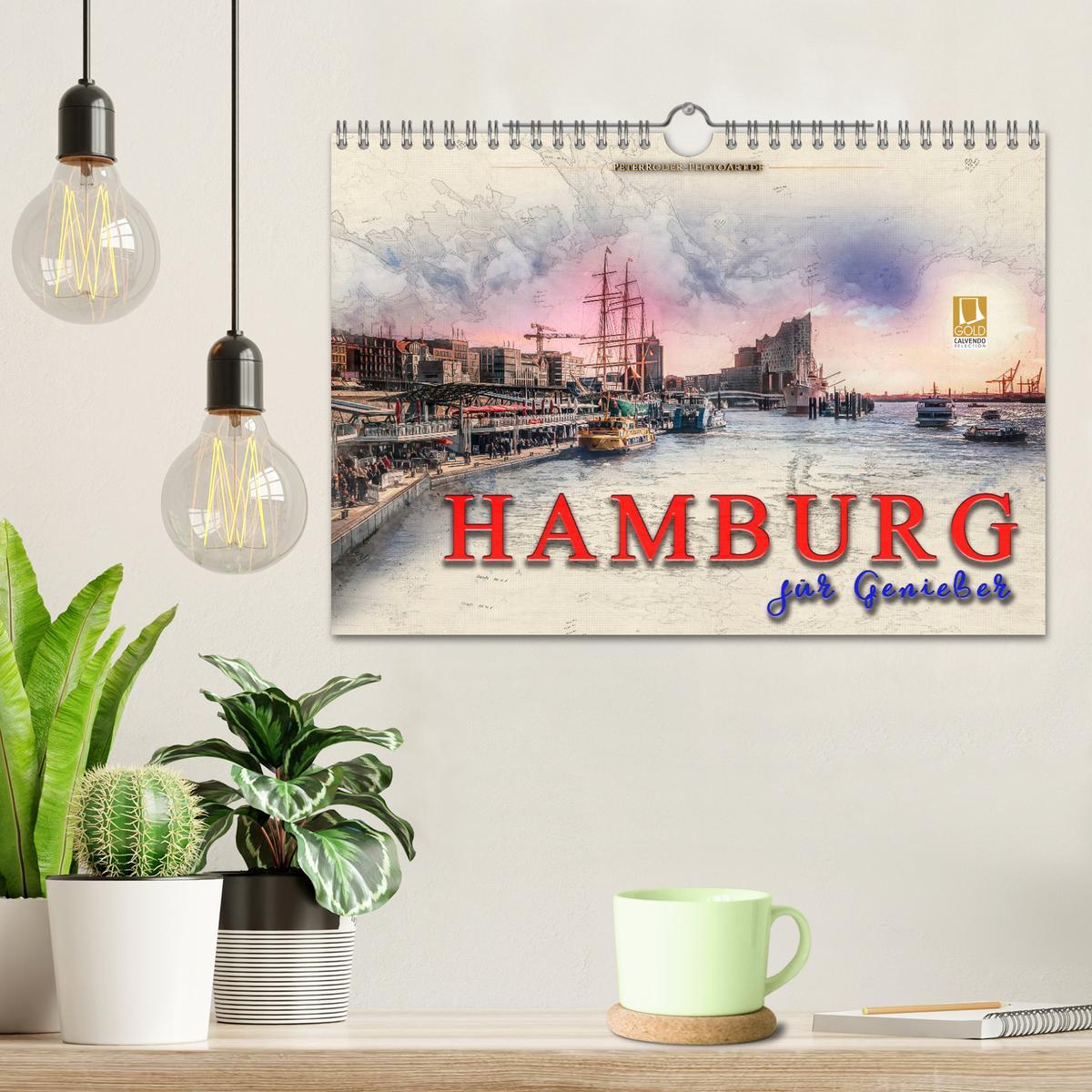 Bild: 9783435368877 | Hamburg für Genießer (Wandkalender 2025 DIN A4 quer), CALVENDO...