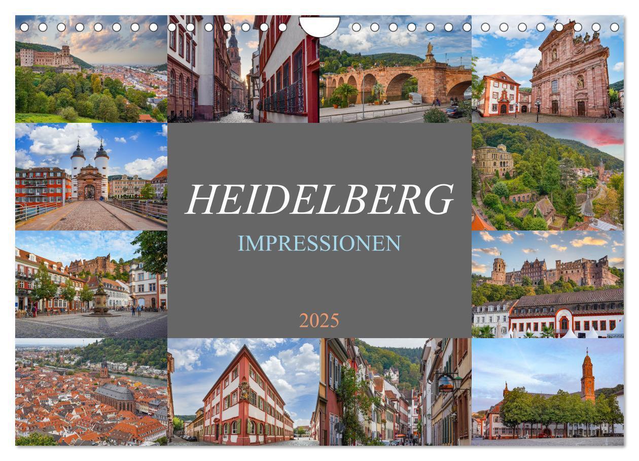 Cover: 9783383785351 | Heidelberg Impressionen (Wandkalender 2025 DIN A4 quer), CALVENDO...