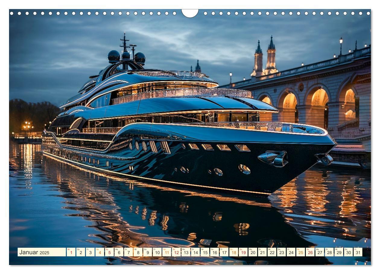 Bild: 9783383885969 | Mega Yachten Fantasien (Wandkalender 2025 DIN A3 quer), CALVENDO...