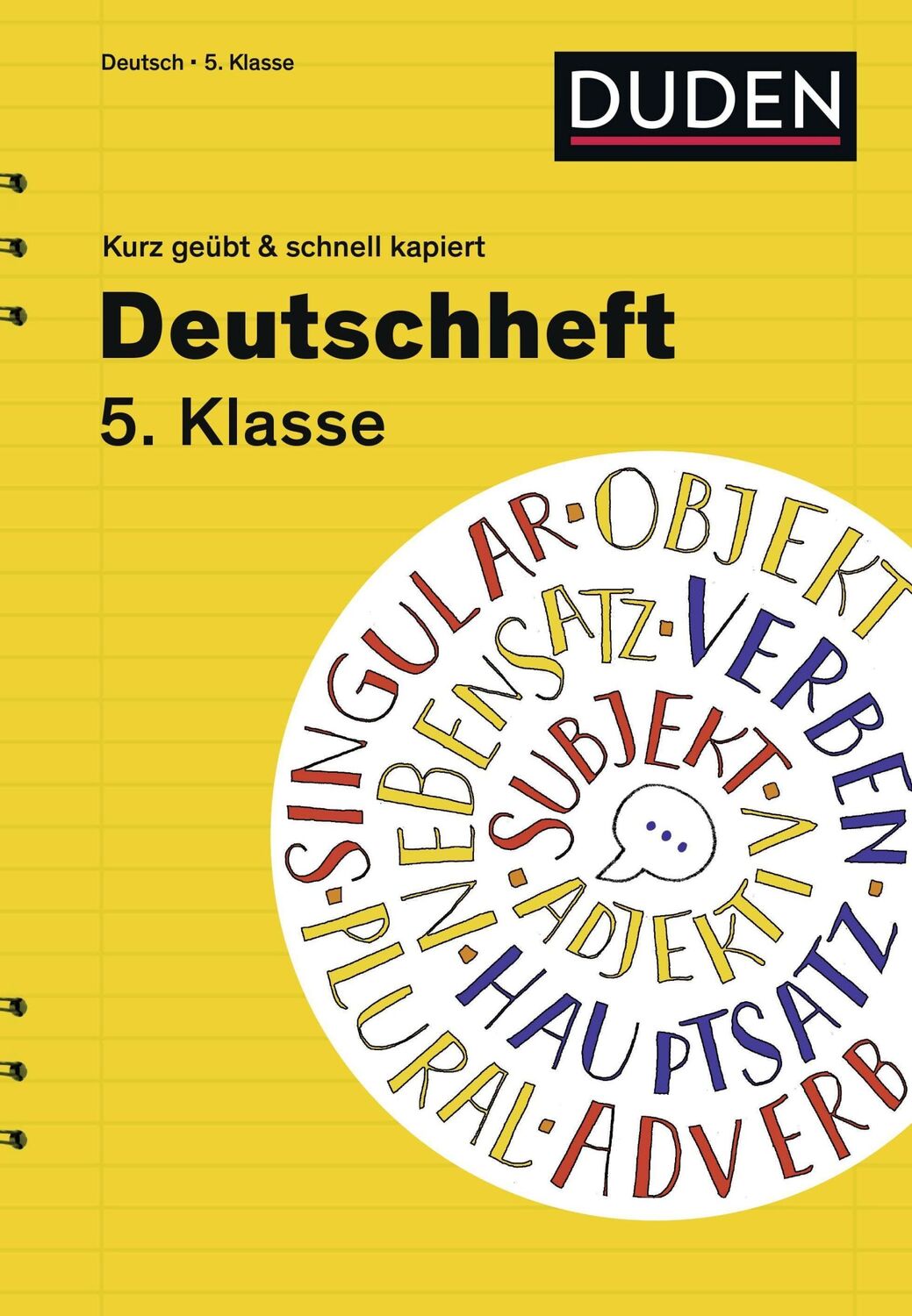 Cover: 9783411871353 | Deutschheft 5. Klasse - kurz geübt &amp; schnell kapiert | Diethard Lübke