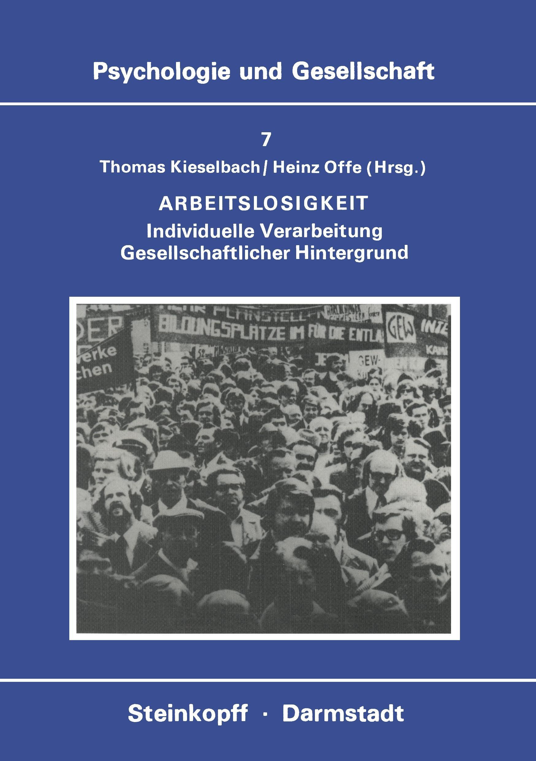 Cover: 9783798505452 | Arbeitslosigkeit | H. Offe (u. a.) | Taschenbuch | Paperback | xii