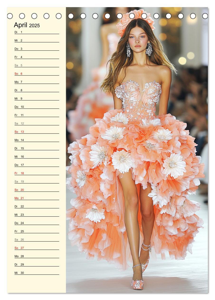 Bild: 9783457226568 | Blütenzauber. High Fashion auf dem Catwalk (Tischkalender 2025 DIN...