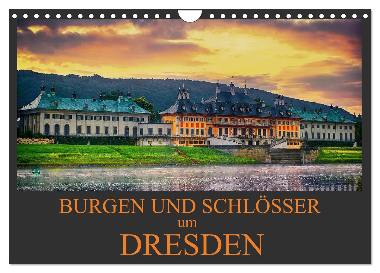 Cover: 9783435694006 | Burgen und Schlösser um Dresden (Wandkalender 2025 DIN A4 quer),...