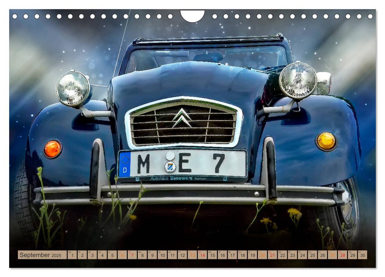 Bild: 9783435349432 | Die Ente - Citroën 2CV (Wandkalender 2025 DIN A4 quer), CALVENDO...