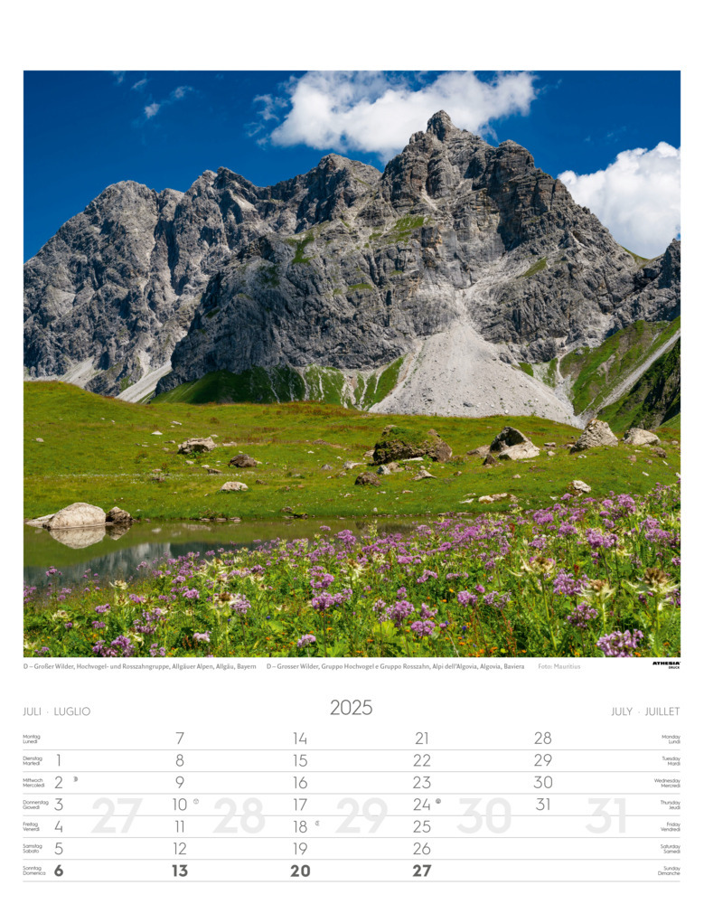 Bild: 9788868397418 | Alpen Kalender 2025 | Alpi - Alps | Athesia-Tappeiner Verlag | 14 S.