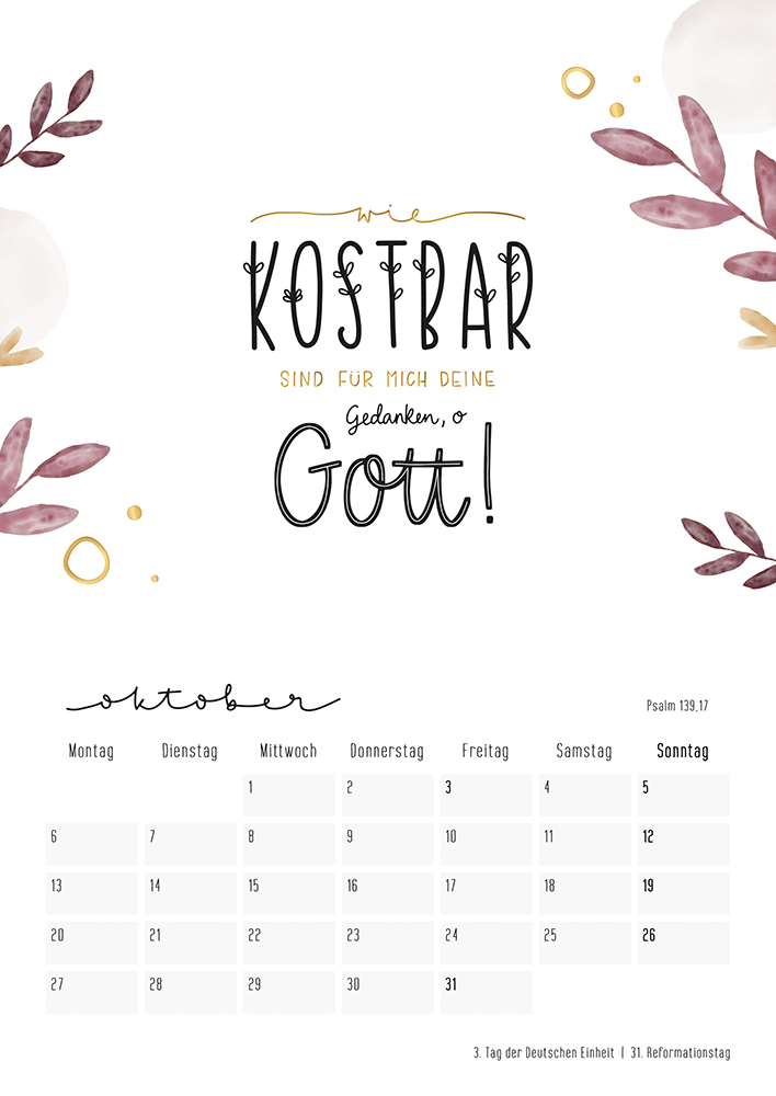 Bild: 4250222905157 | Himmelsglück 2025 | Bibel-Lettering Kalender | Annika Mengel | 13 S.