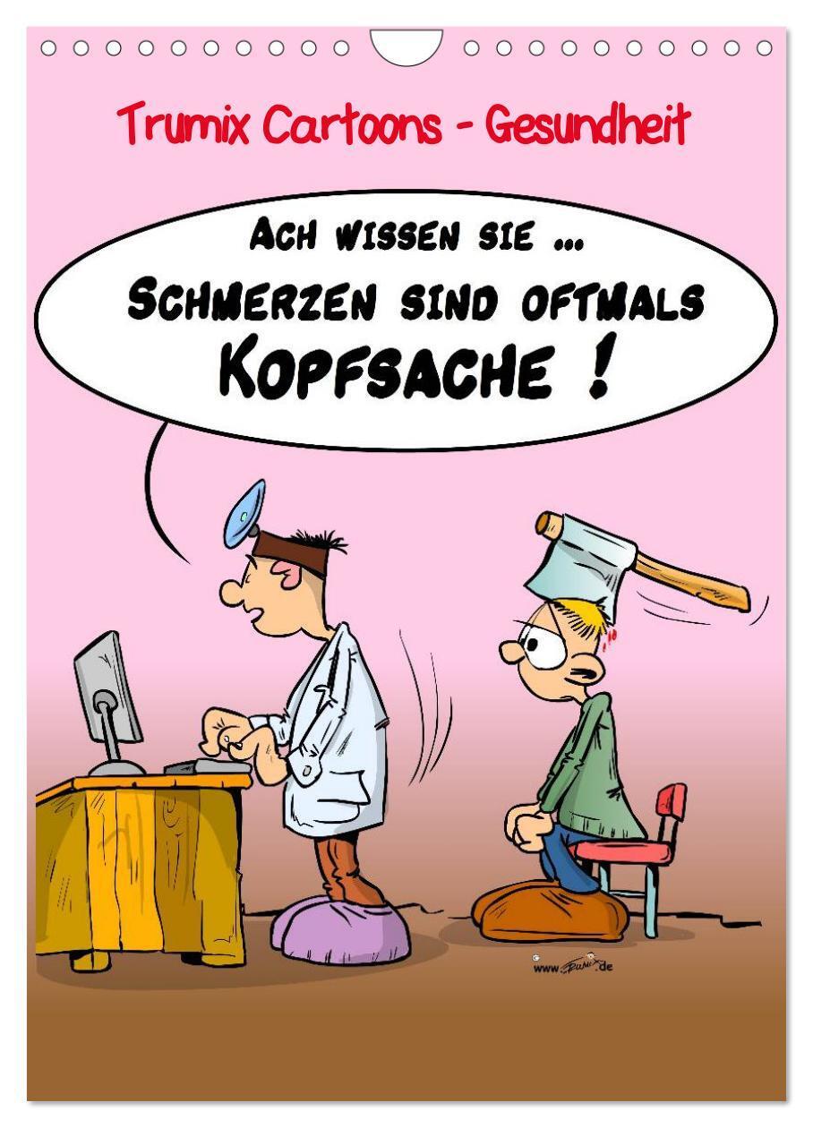 Cover: 9783457046050 | Trumix Cartoons - Gesundheit (Wandkalender 2025 DIN A4 hoch),...