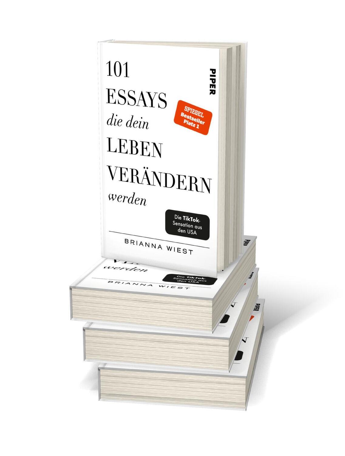 Bild: 9783492071598 | 101 Essays, die dein Leben verändern werden | Brianna Wiest | Buch