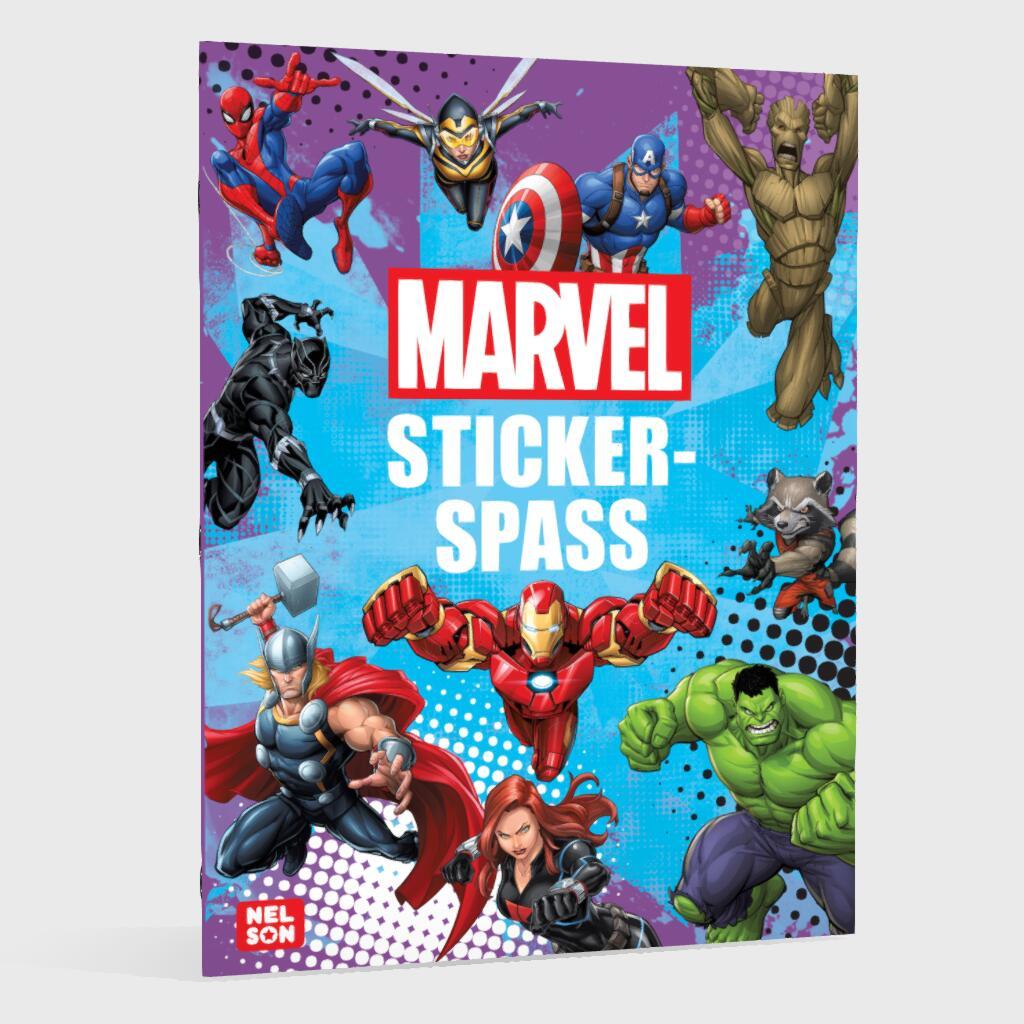 Bild: 9783845126784 | MARVEL: Stickerspaß | Mit coolen Stickern, Rätseln und Ausmalseiten