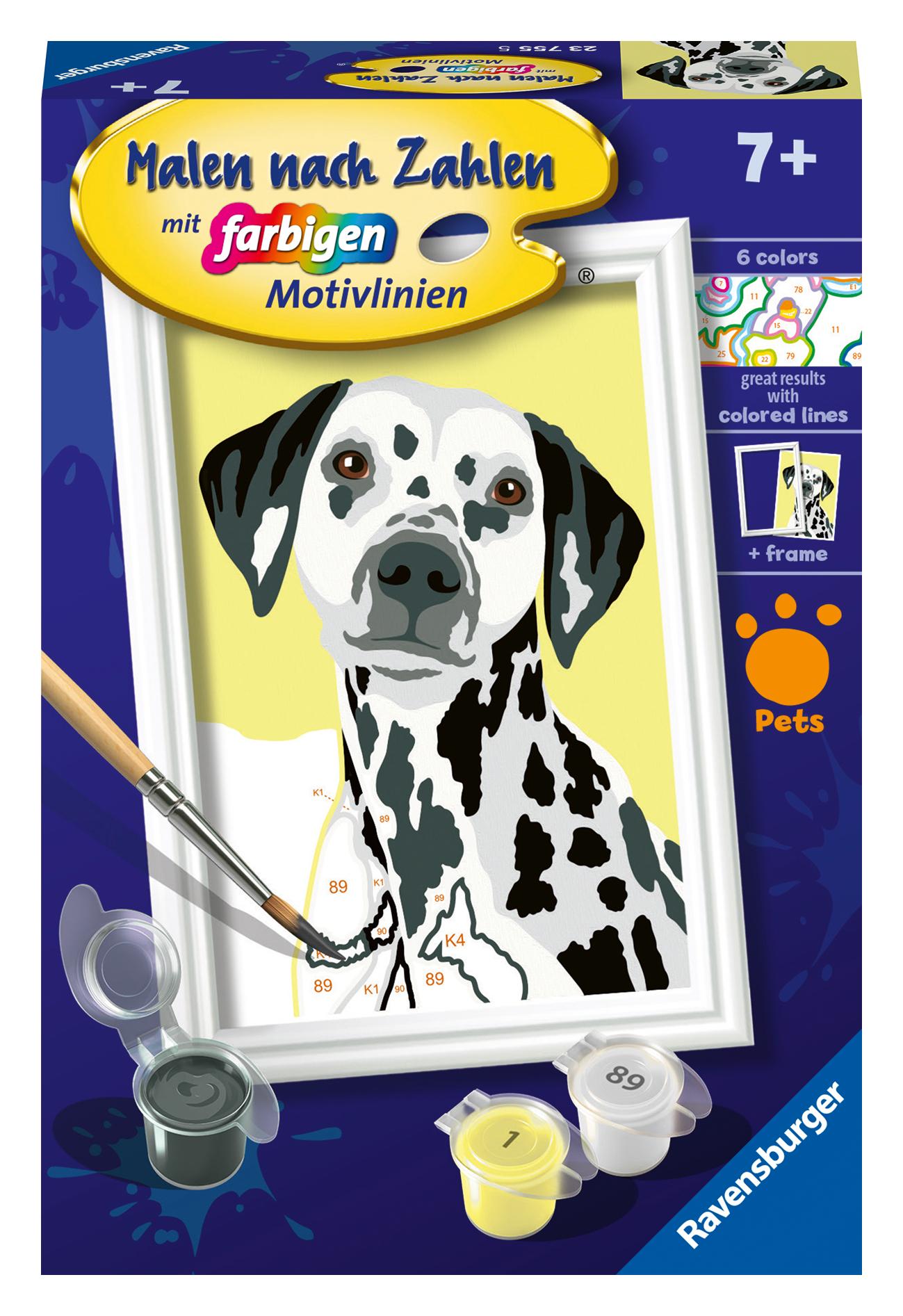 Cover: 4005556237555 | Ravensburger - Malen nach Zahlen 23755 - Niedlicher Hund - Kinder...