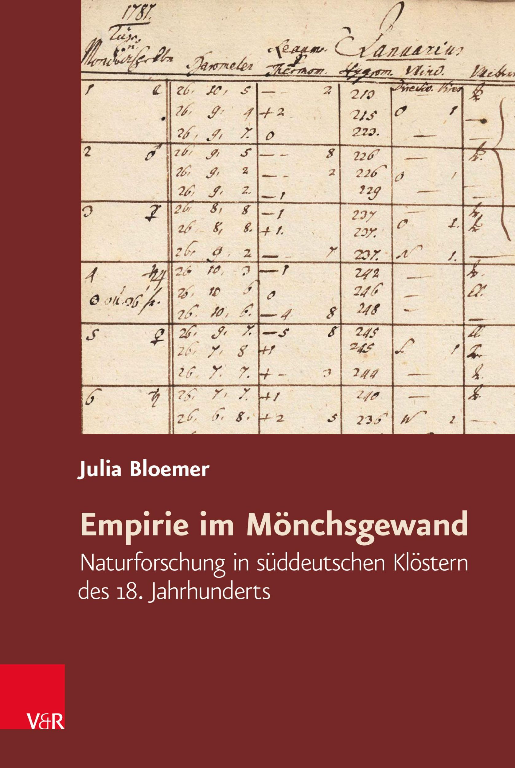 Cover: 9783525311424 | Empirie im Mönchsgewand | Julia Bloemer | Buch | 276 S. | Deutsch