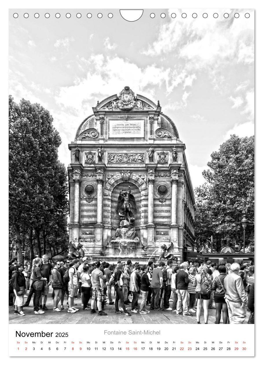 Bild: 9783457052471 | Paris schwarz weiß 2025 (Wandkalender 2025 DIN A4 hoch), CALVENDO...