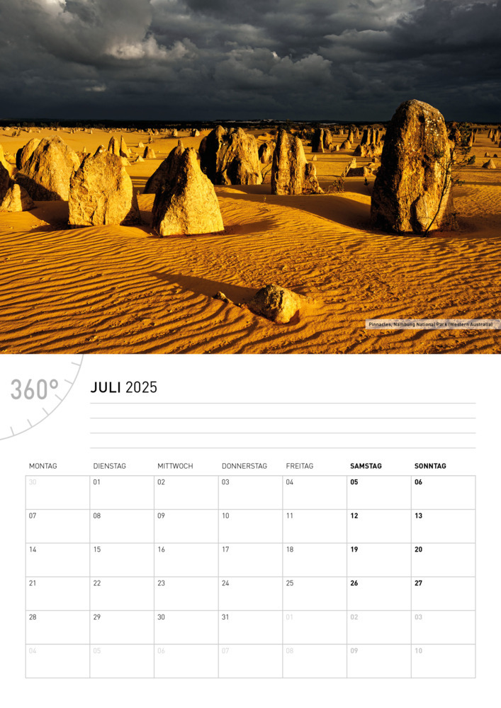 Bild: 9783968555737 | 360° Australien Broschürenkalender 2025 | Ingo Öland | Kalender | 2025