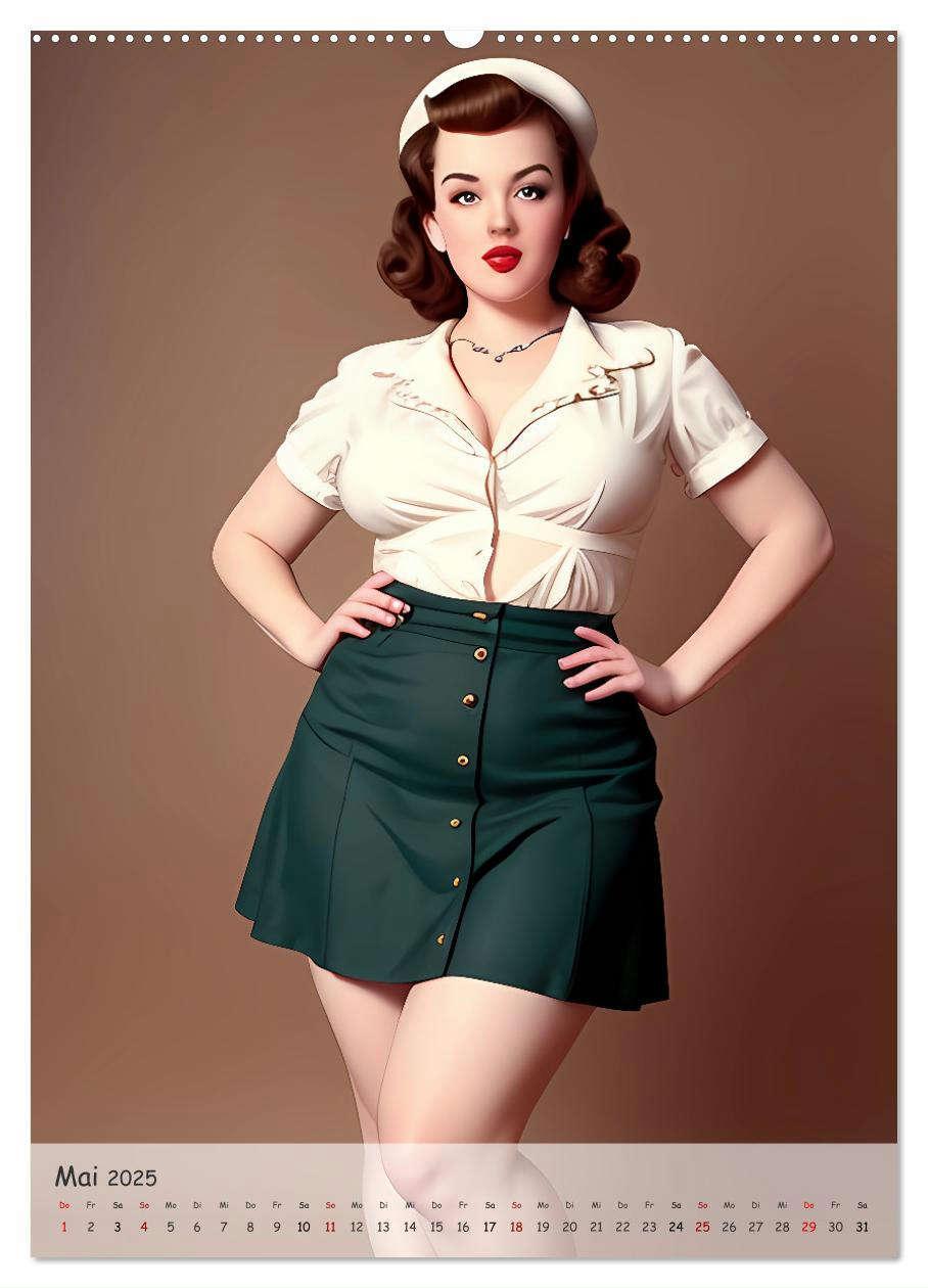 Bild: 9783383808654 | Pin-up Girls - Retro Glamour (hochwertiger Premium Wandkalender...