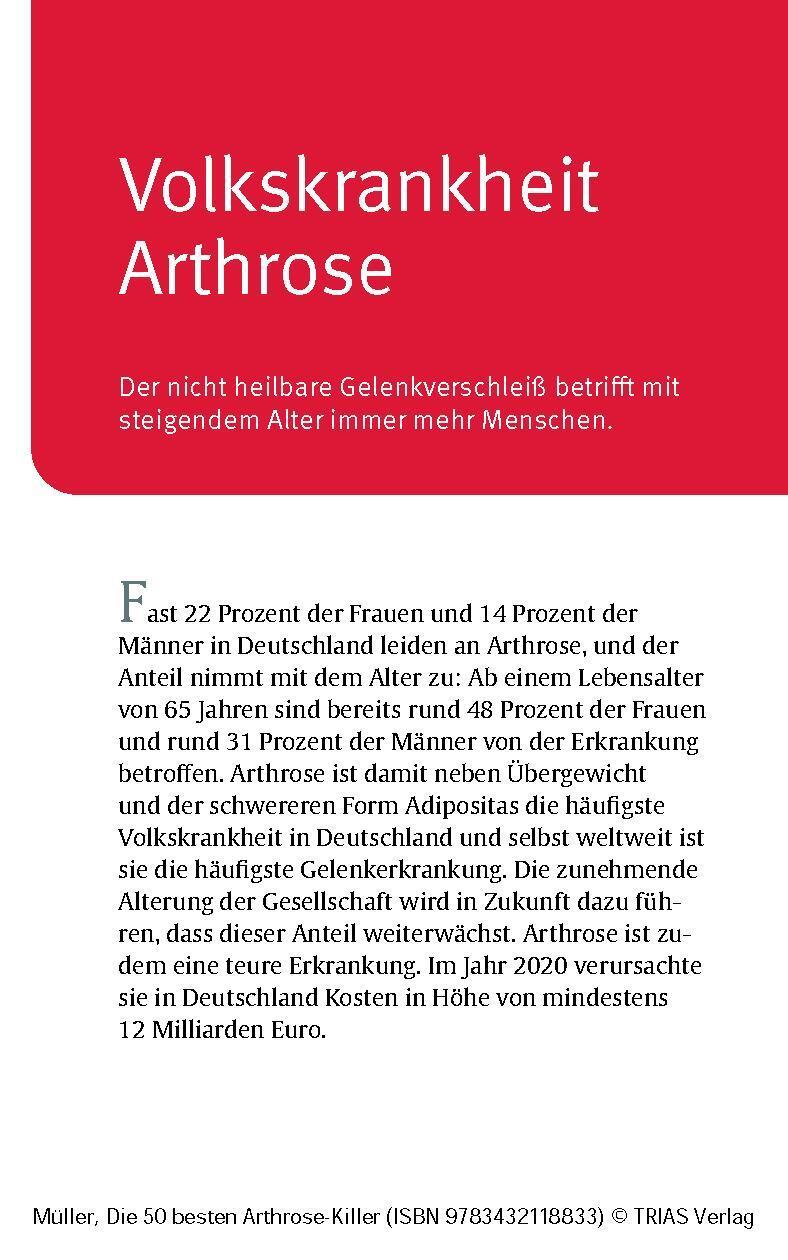 Bild: 9783432118833 | Die 50 besten Arthrose-Killer | Sven-David Müller | Taschenbuch | 2024