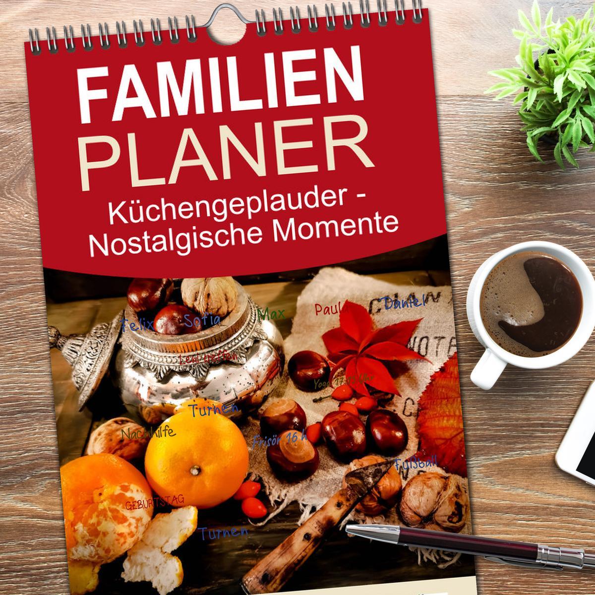 Bild: 9783457100769 | Familienplaner 2025 - Küchengeplauder - Nostalgische Momente mit 5...