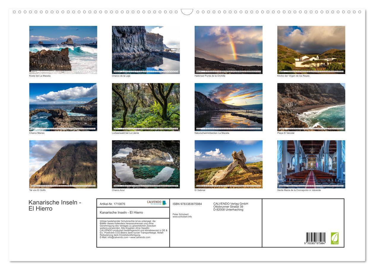 Bild: 9783383875984 | Kanarische Inseln - El Hierro (Wandkalender 2025 DIN A2 quer),...