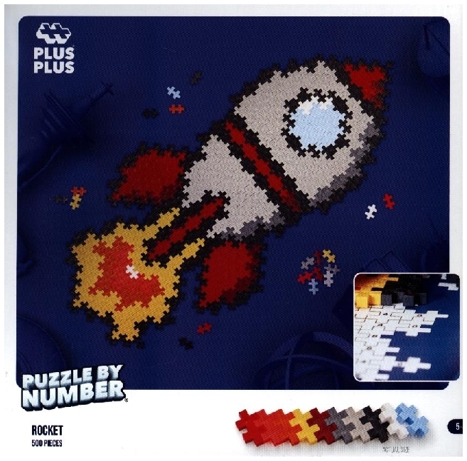 Cover: 5710409107594 | Plus Plus - 500 Kreativ Bausteine Puzzle Rakete | Stück | 9603930