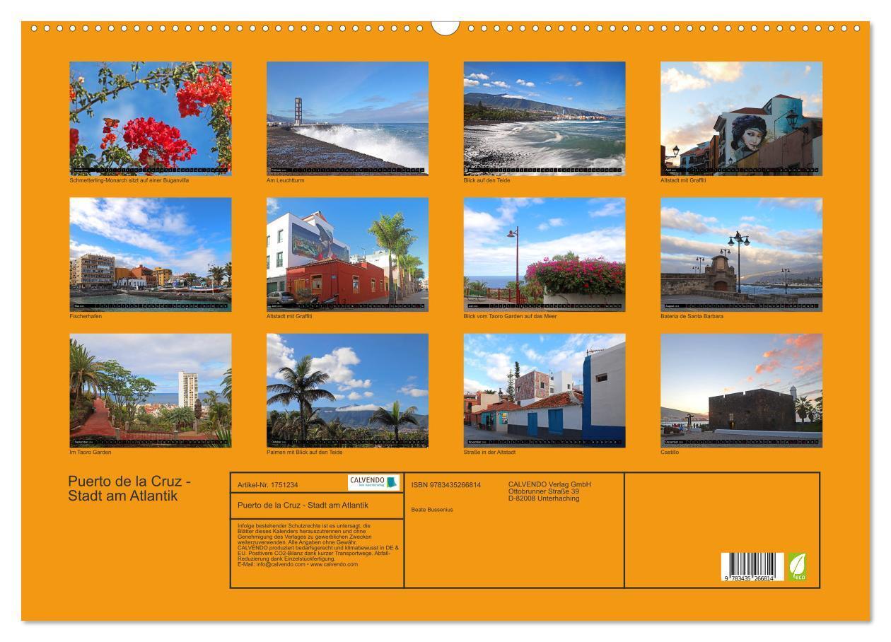 Bild: 9783435266814 | Puerto de la Cruz - Stadt am Atlantik (Wandkalender 2025 DIN A2...