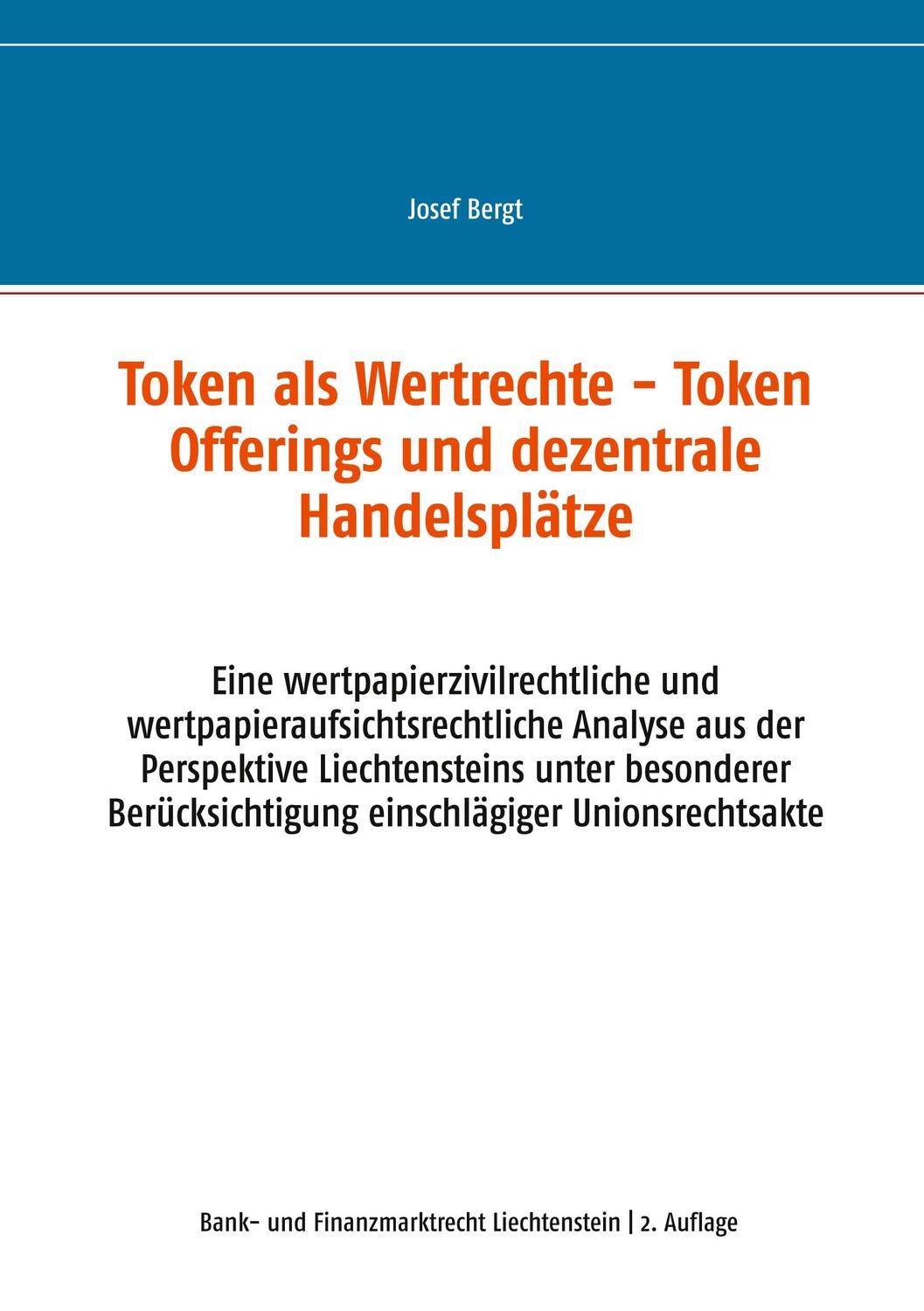 Cover: 9783750427372 | Token als Wertrechte und Token Offerings und dezentrale Handelsplätze