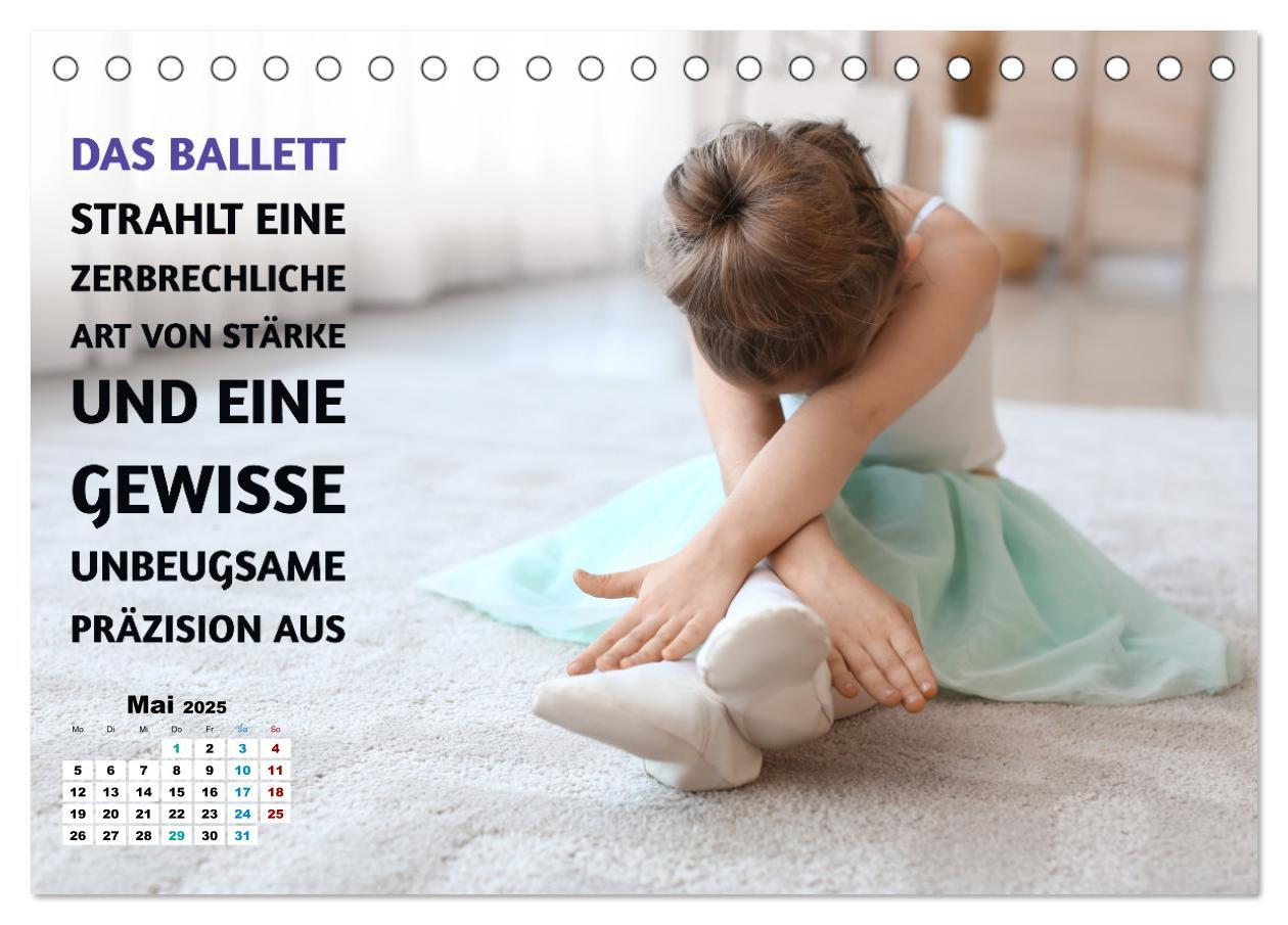 Bild: 9783383891915 | Ballett mit einem Hauch Poesie (Tischkalender 2025 DIN A5 quer),...