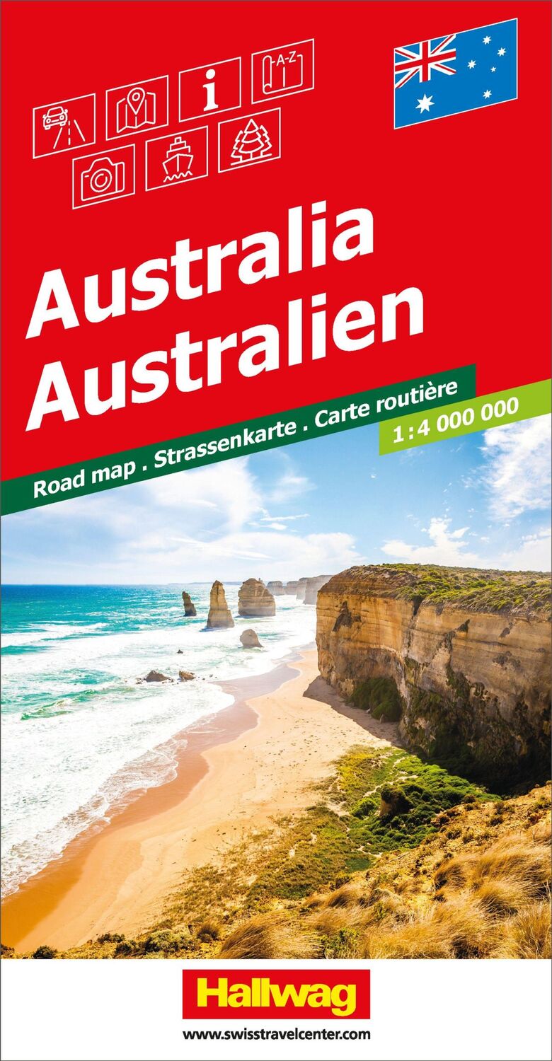 Cover: 9783828310889 | Hallwag Strassenkarte Australien 1:4 Mio. | Hallwag Kümmerly+Frey AG