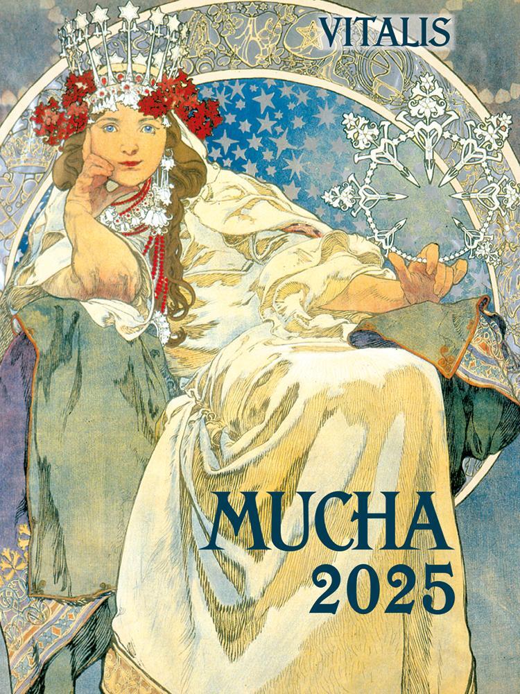 Cover: 9783899198850 | Alfons Mucha 2025 | Minikalender | Alfons Mucha | Kalender | Englisch