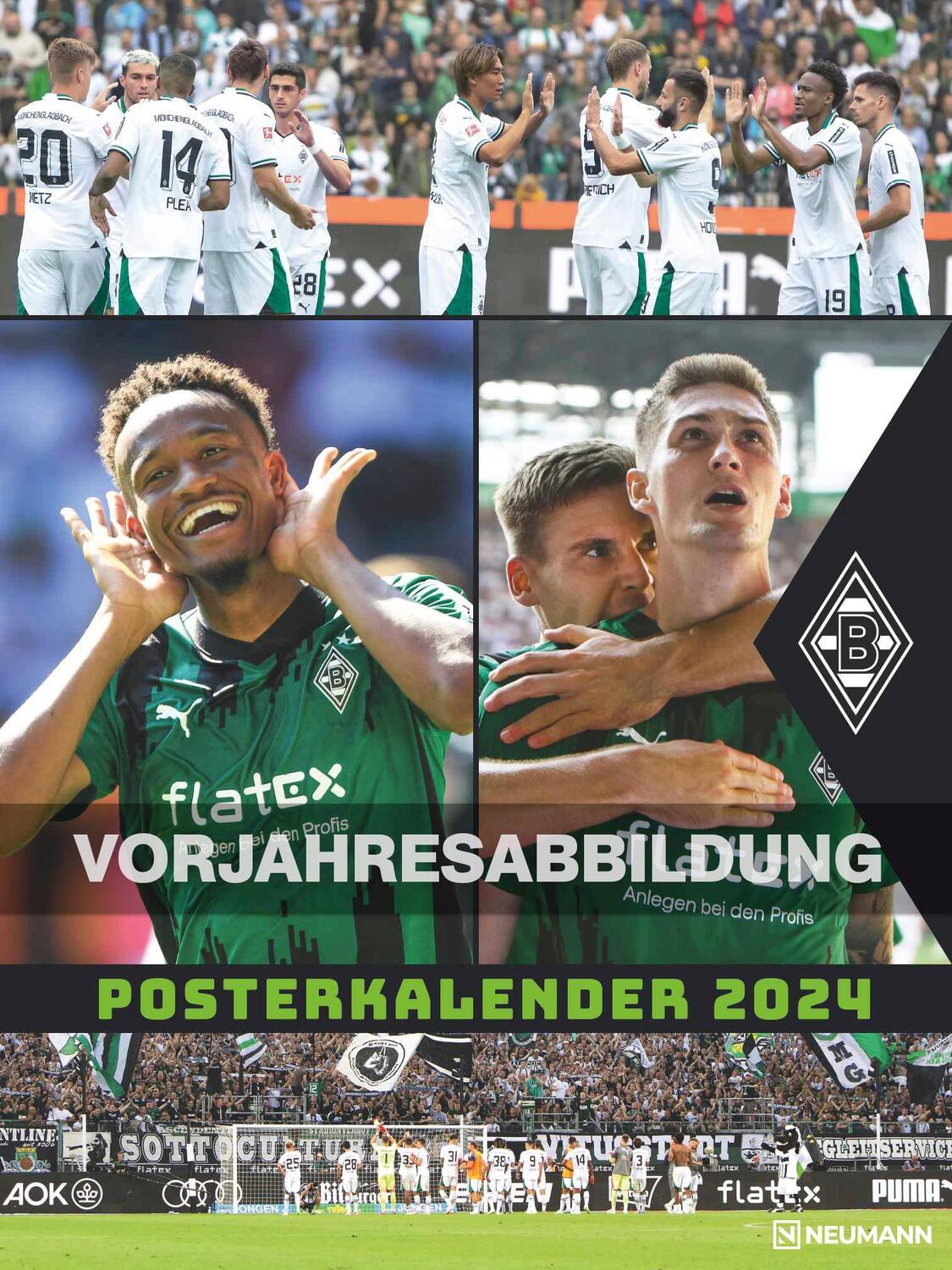 Cover: 4002725994400 | Borussia Mönchengladbach 2025 - Wandkalender XL - Fußballkalender -...