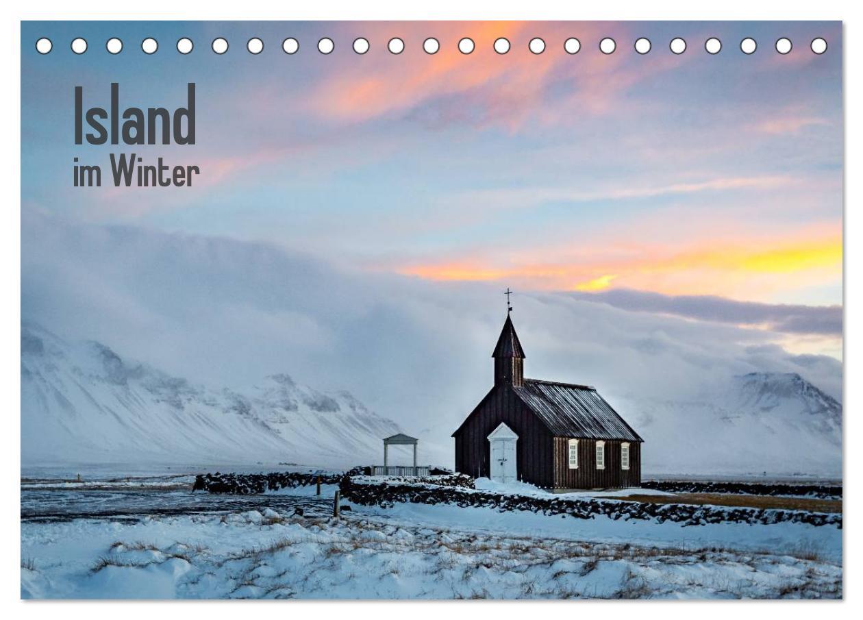 Cover: 9783435483112 | Island im Winter (Tischkalender 2025 DIN A5 quer), CALVENDO...