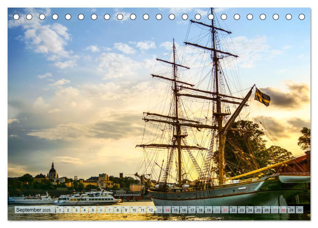 Bild: 9783435105076 | Stockholm - Maritime Ansichten (Tischkalender 2025 DIN A5 quer),...