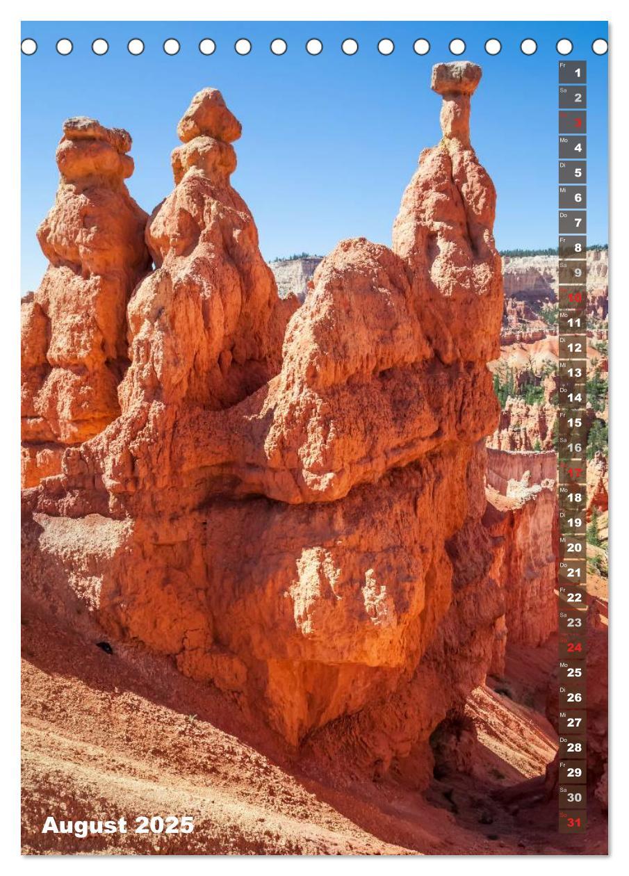 Bild: 9783435972319 | BRYCE CANYON Natur Pur (Tischkalender 2025 DIN A5 hoch), CALVENDO...