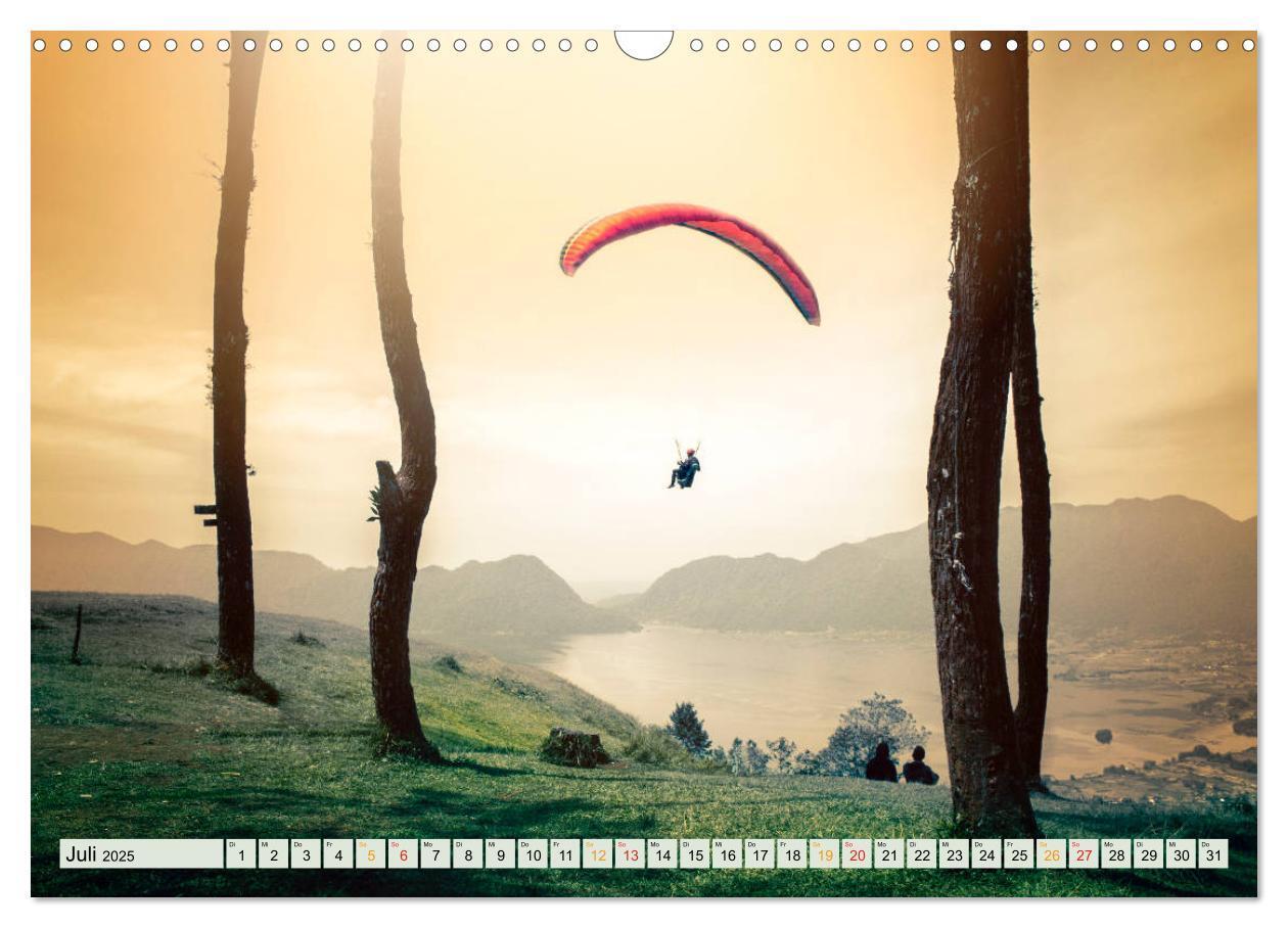 Bild: 9783435241163 | Paragliding - Mut zum Abenteuer (Wandkalender 2025 DIN A3 quer),...