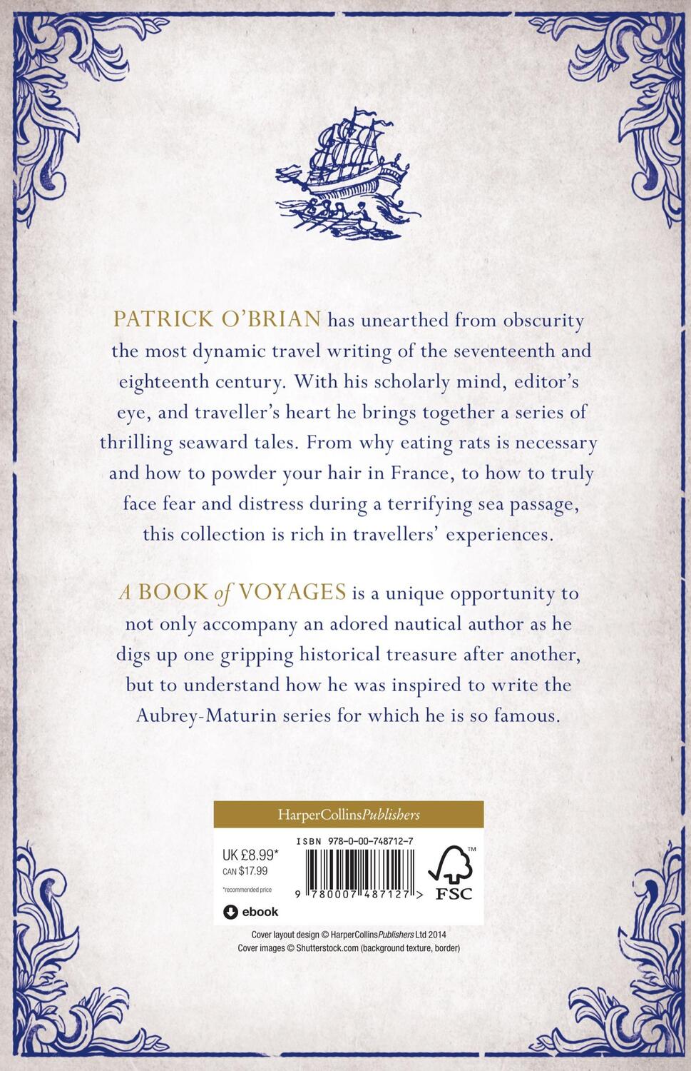 Rückseite: 9780007487127 | A Book of Voyages | Patrick O'Brian | Taschenbuch | 280 S. | Englisch